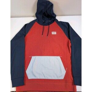 Burton Crown Durable Dryride Thermex Pullover Fleece Hoodie Red Mens Medium